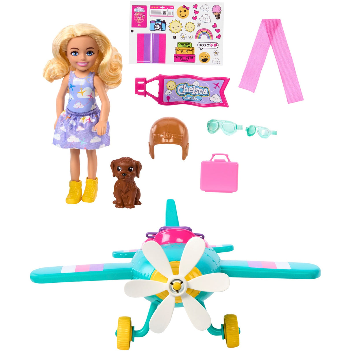 Mattel Speelset met pop en vliegtuig
