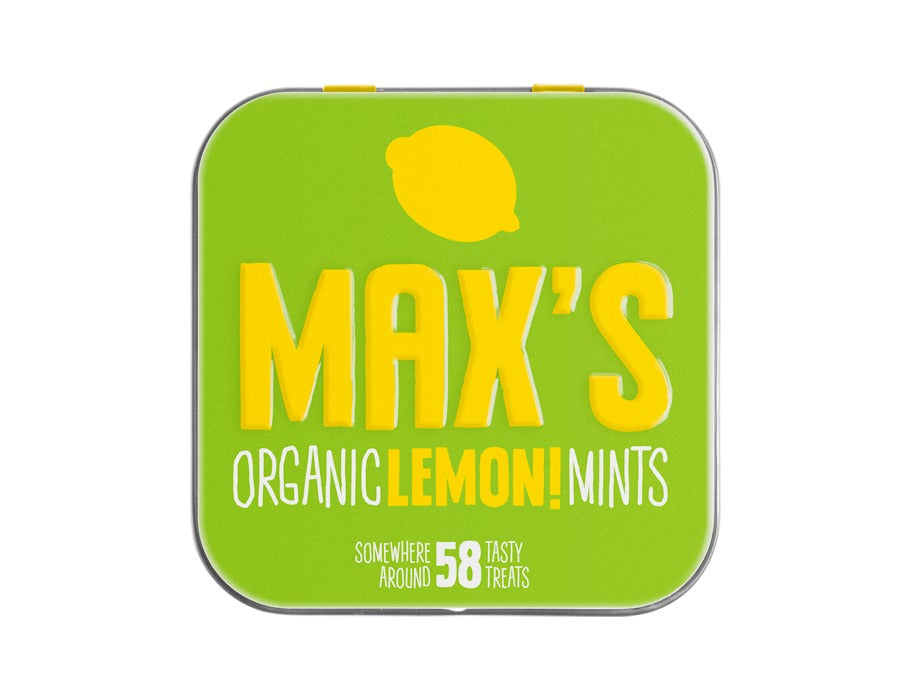Max organic mints lemon mints - 35gr