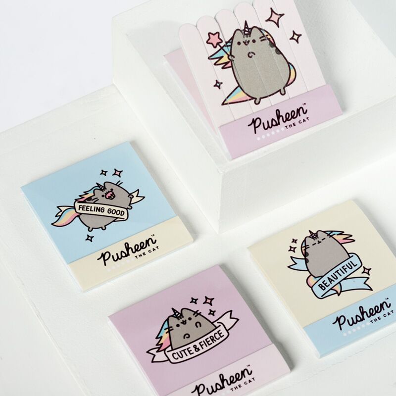 Pusheen de kat pusheenicorn luciferboekje nagelvijlen
