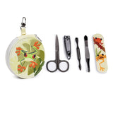 Tropische kikkers 5-delige manicureset met rits