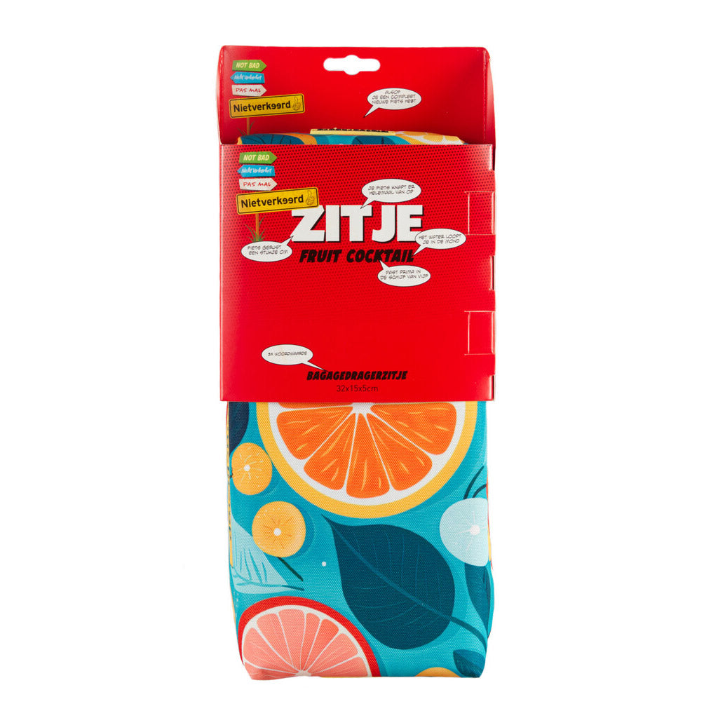Newlooxs nietverkeerd zitkussen voor bagagedrager fruit coctail