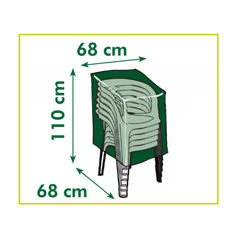 Nature Tuinmeubelafdekhoes voor gestapelde stoelen