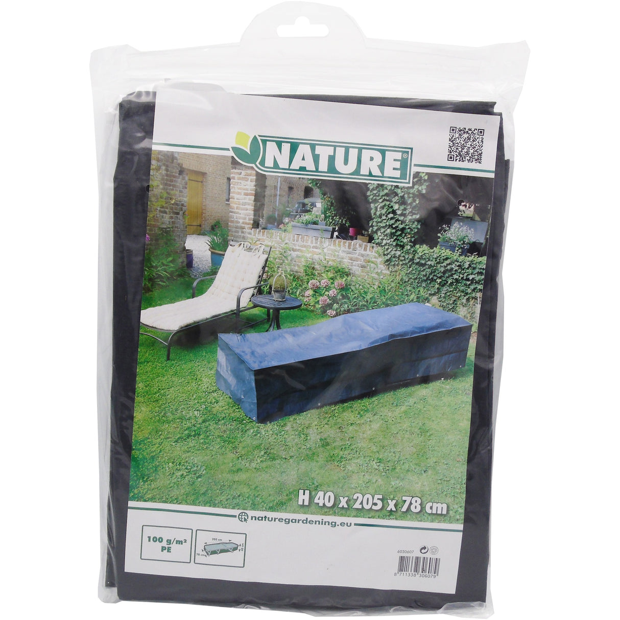 Nature Tuinmeubelafdekhoes voor ligstoel