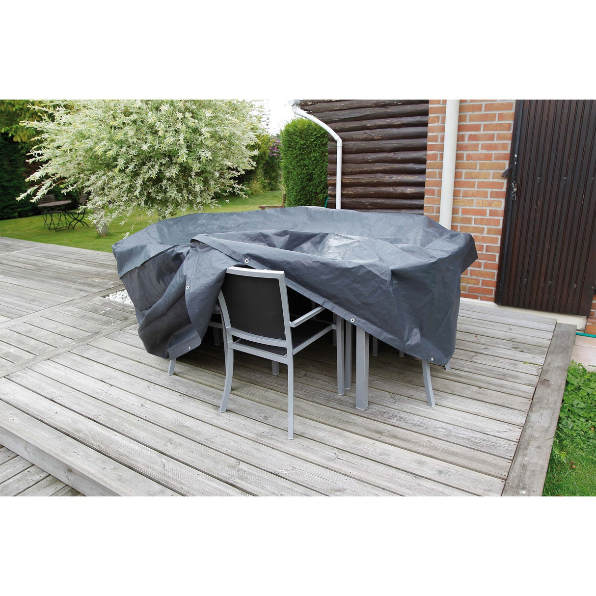Nature Tuinmeubelafdekhoes voor ronde tafel en stoelen