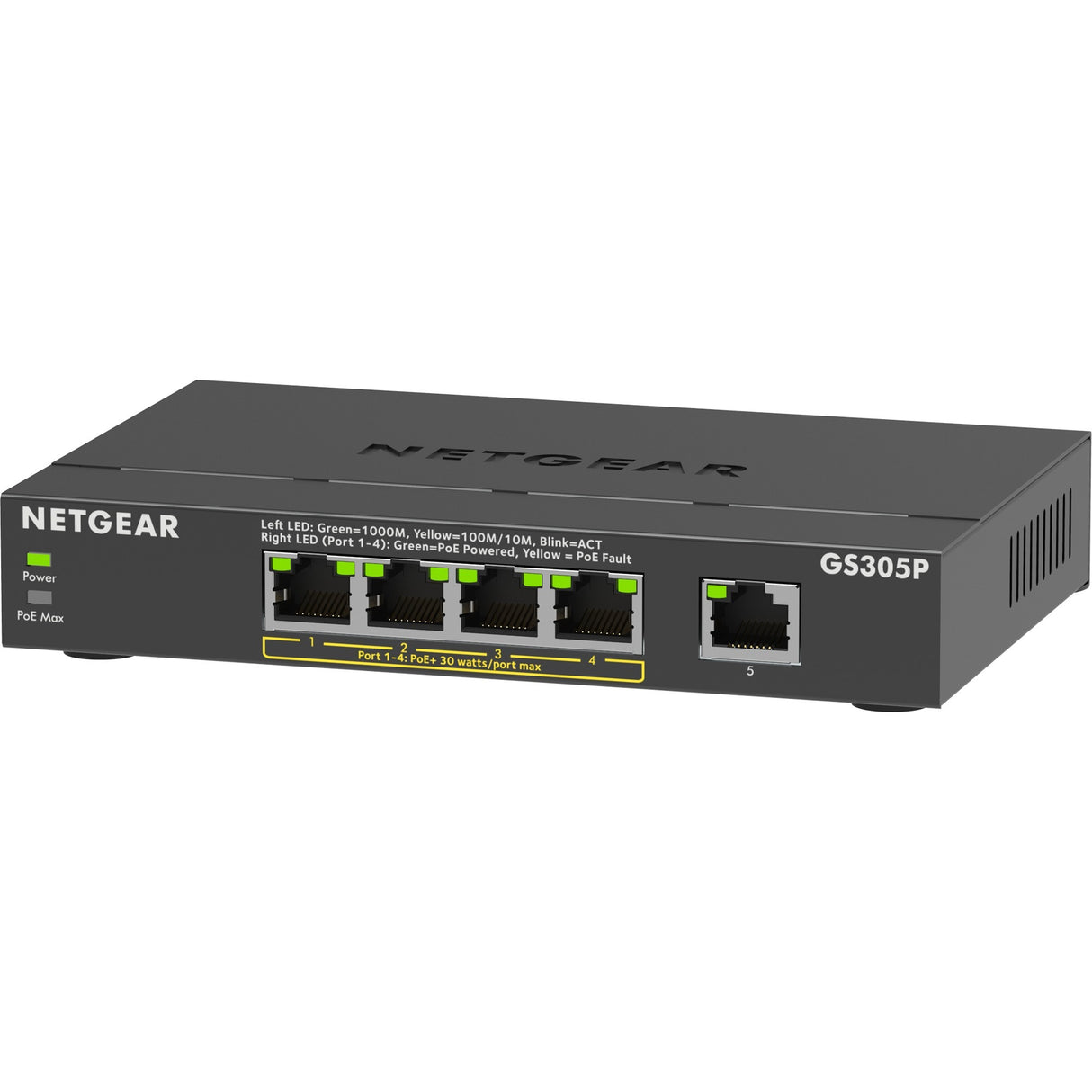 Netgear 5-port poe+ gigabit ethernet soho unmanaged switch