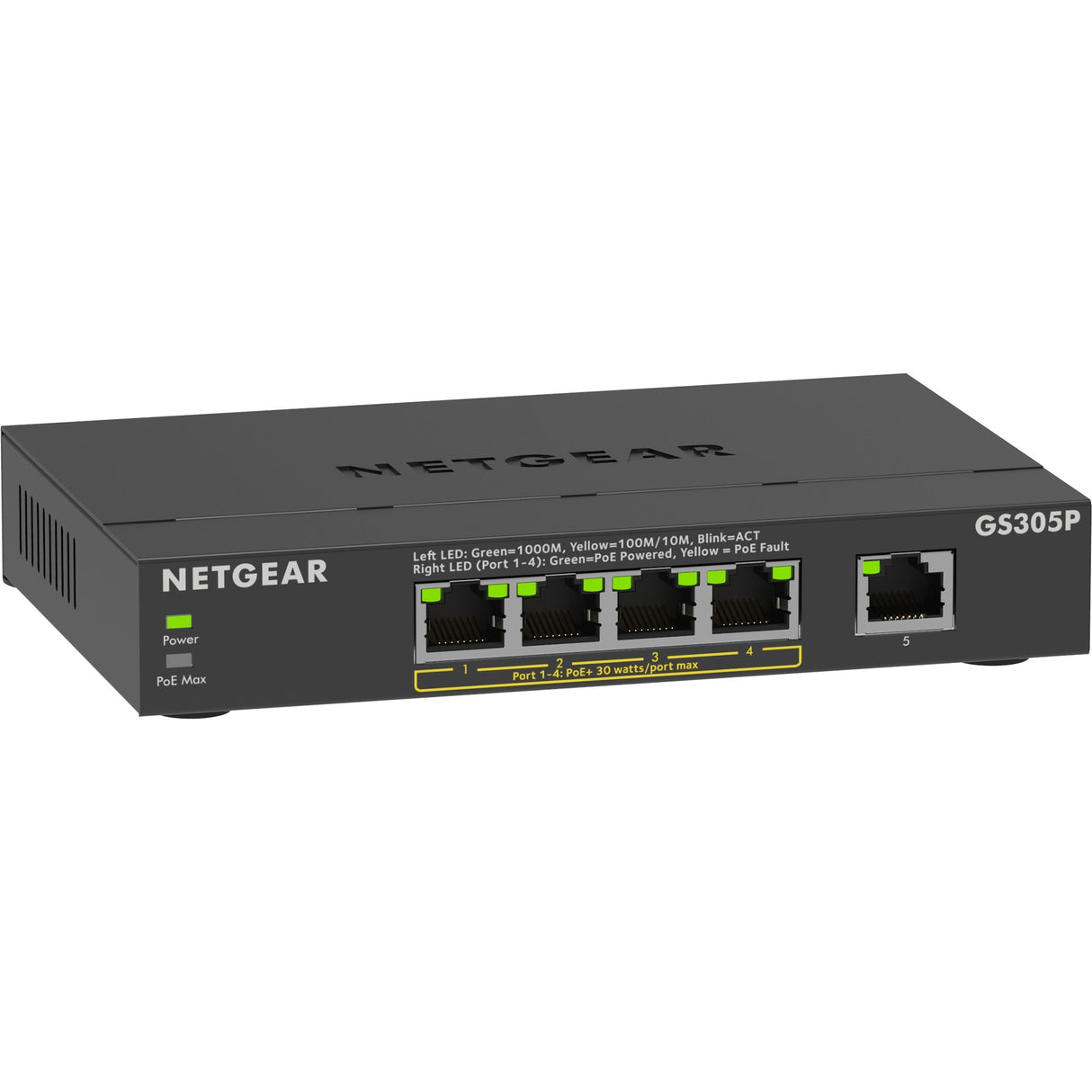 Netgear 5-port poe+ gigabit ethernet soho unmanaged switch