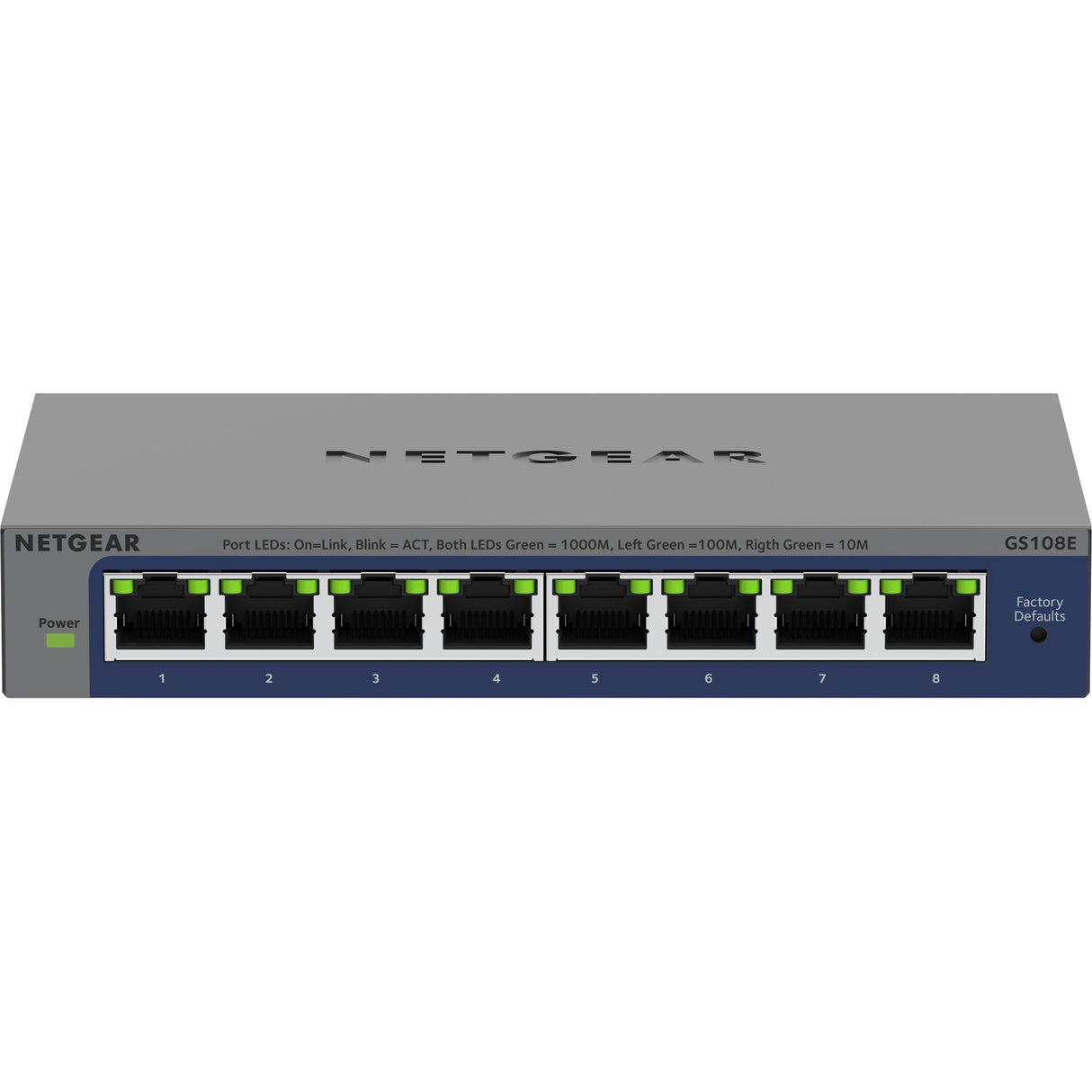 Netgear 8-poorts Gigabit Plus-switch (GS108E-400EUS)
