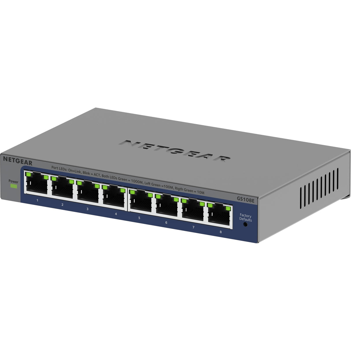 Netgear 8-poorts Gigabit Plus-switch (GS108E-400EUS)