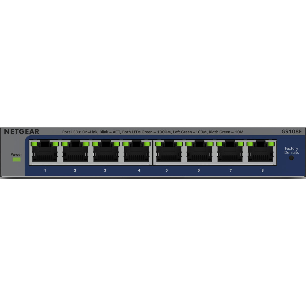 Netgear 8-poorts Gigabit Plus-switch (GS108E-400EUS)