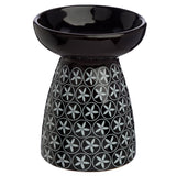 Bloemenpatroon keramiek olie- en wax geurbrander