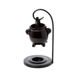Zwarte ketel hangende geurbrander met stand