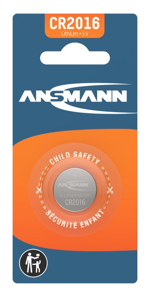 Ansmann knoopcel lithium coin cell cr 2016 3v