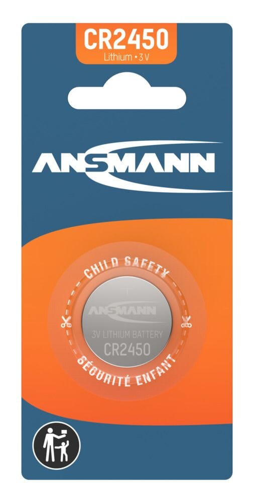 Ansmann knoopcel lithium coin cell cr 2450 3v