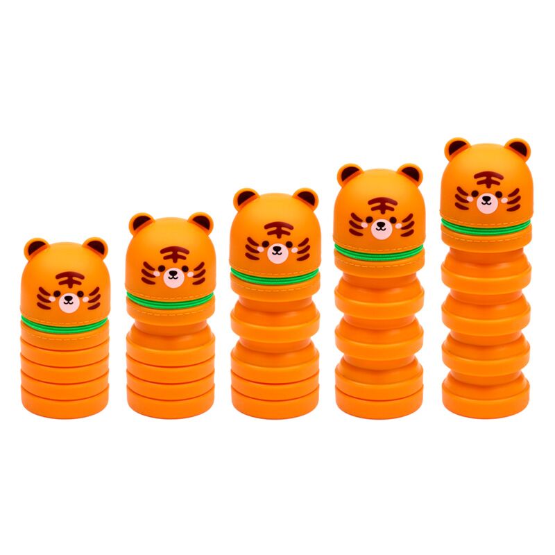 Adoramals tijger pop up siliconen potloodetui