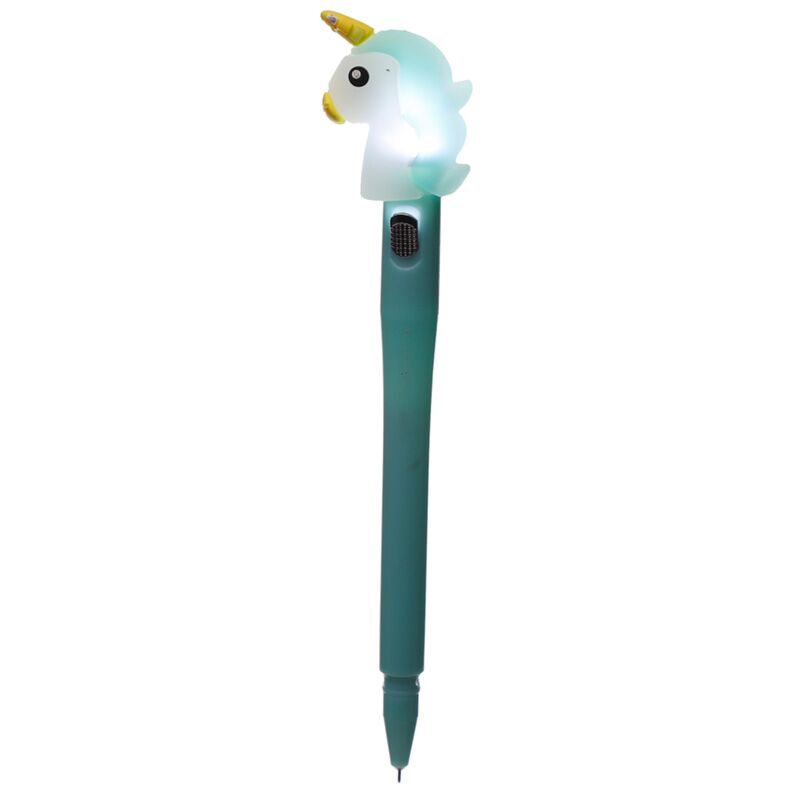 Zoete dromen eenhoorn led fijnschrijver pen - zwart