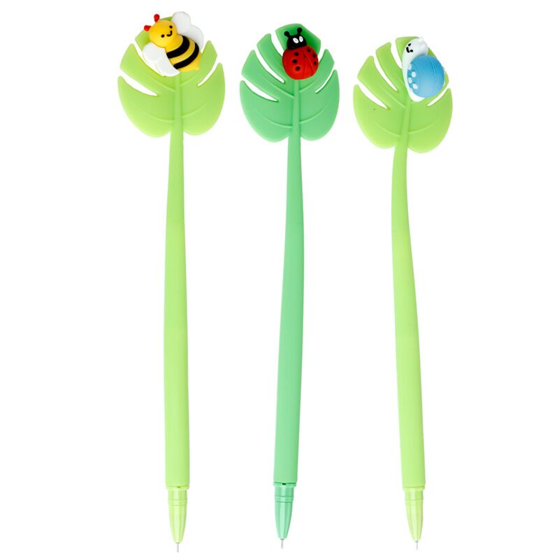 Botanische tuin hommel lieveheersbeestje slak fijnschrijver pen - zwart