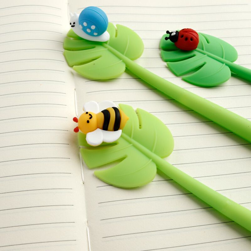 Botanische tuin hommel lieveheersbeestje slak fijnschrijver pen - zwart