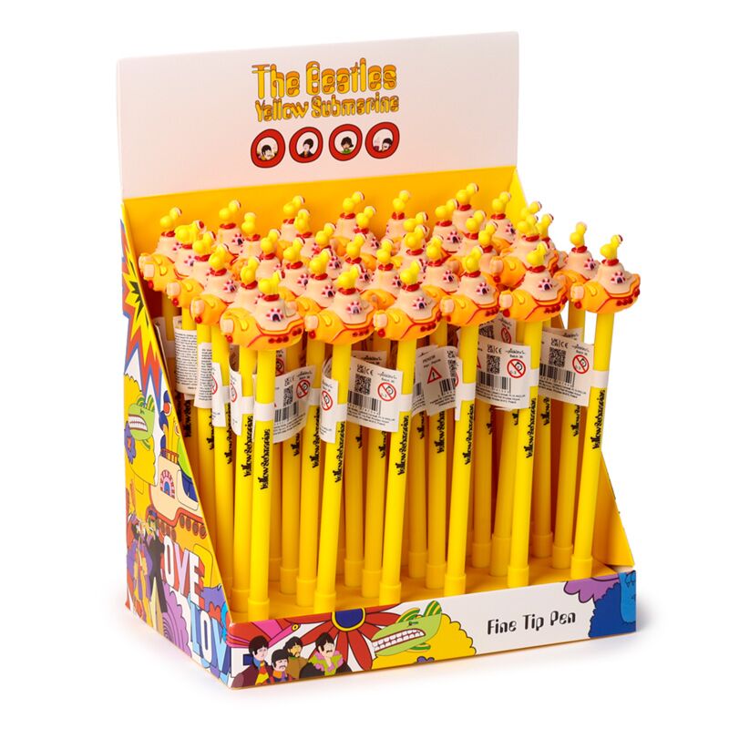 The beatles yellow submarine fijnschrijver pen - zwart
