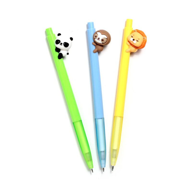 Zooniverse knuffel me fijnschrijver pen - zwart