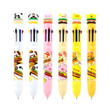 Schattige hamburger meerkleurige pen (8 kleuren)