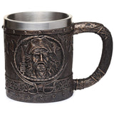 Decoratieve geborsteld goud hout-effect piraten bierpul