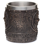 Decoratieve geborsteld goud hout-effect piraten bierpul