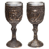 Decoratieve geborsteld goud hout-effect piraten drinkbeker