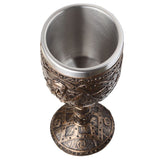 Decoratieve geborsteld goud hout-effect piraten drinkbeker