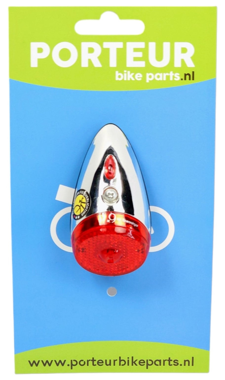 Porteur achterlicht spatbord spanninga