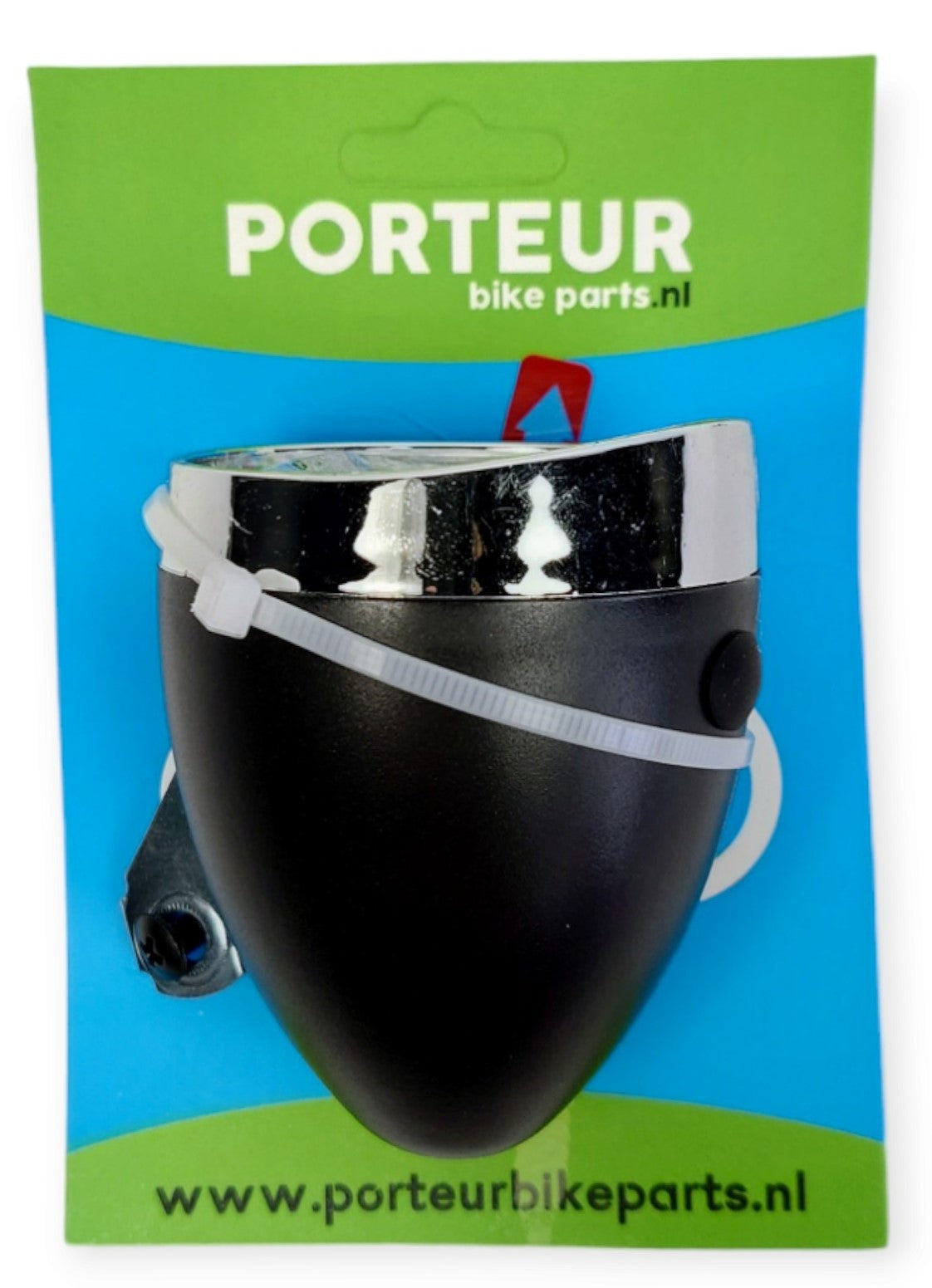 Porteur koplamp retro zwart