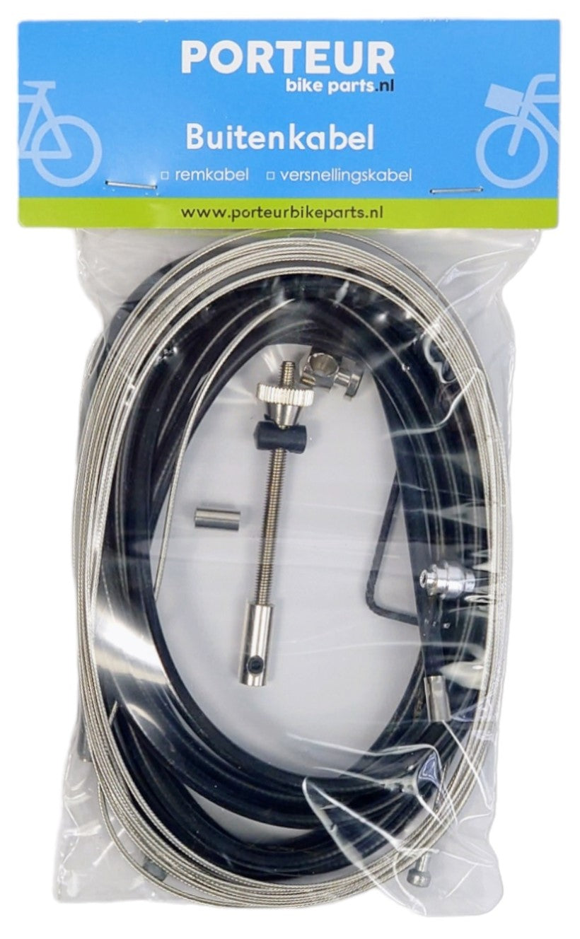 Porteur buitenkabel rem zwart