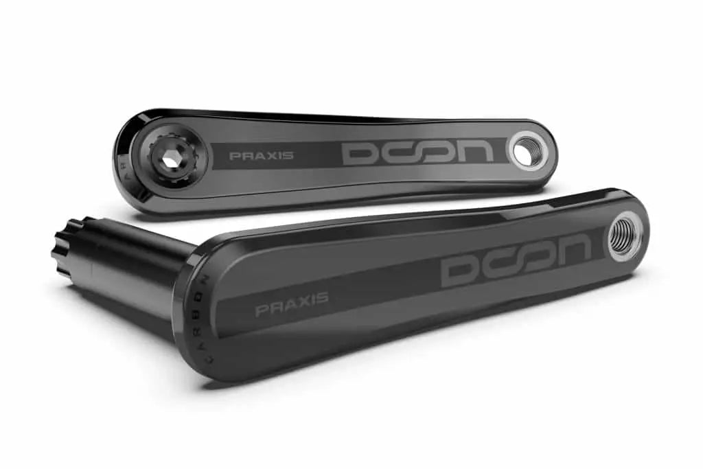 Praxis crankstel doon carbon 172.5mm (armset zonder ring)