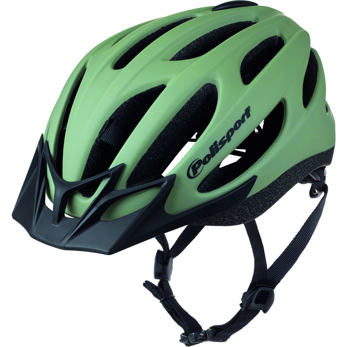 Polisport mtb helm sport-flow l 58-62cm mat groen