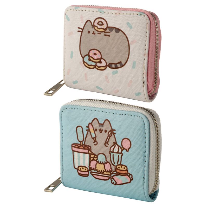 Pusheen foodie kat rondrits portemonnee - klein