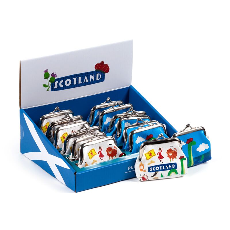 Schotland souvenir portemonnee met knip
