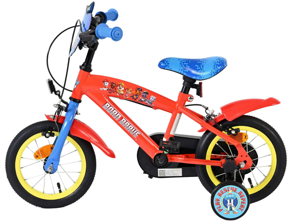 Paw Patrol kinderfiets - jongens - 12 inch - twee handremmen