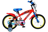 Paw patrol kinderfahrrad - jungen - 16 zoll - rot - zwei handbremsen