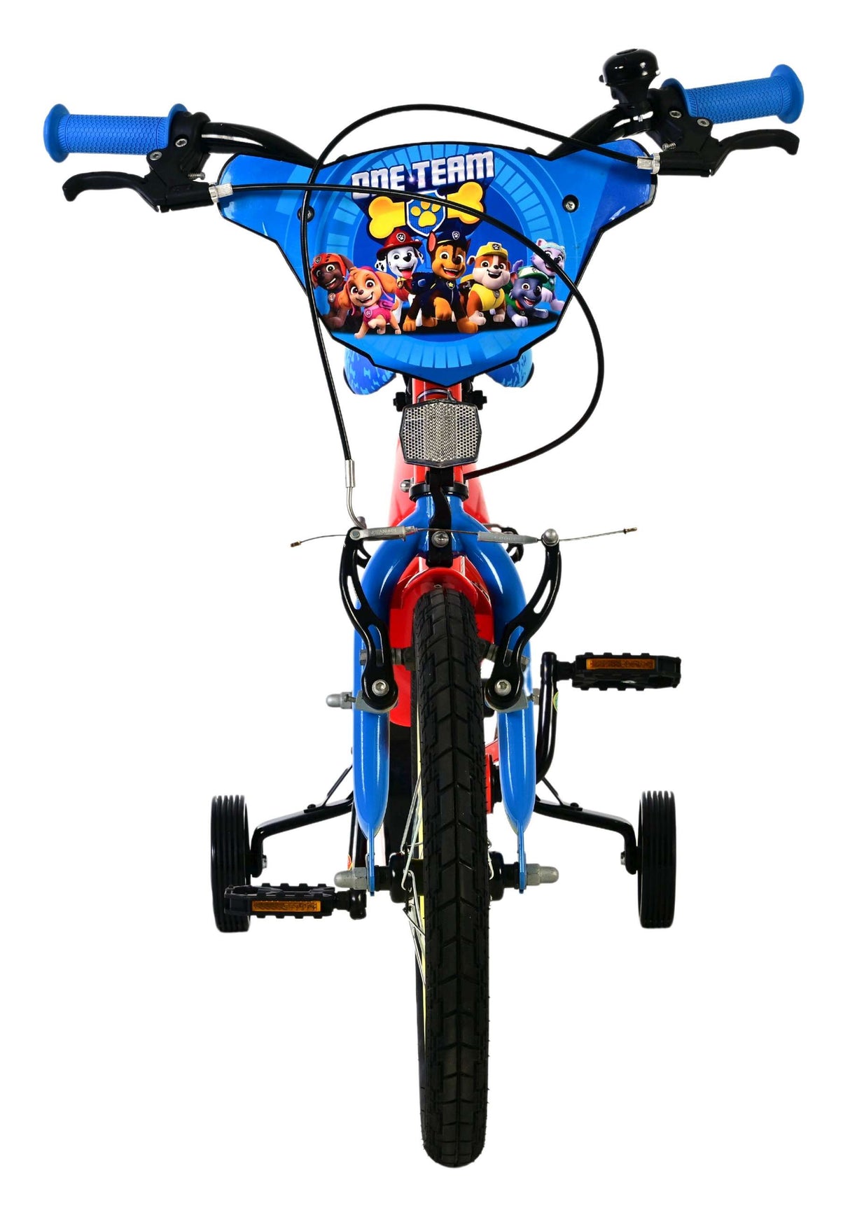 Paw patrol kinderfahrrad - jungen - 16 zoll - rot - zwei handbremsen