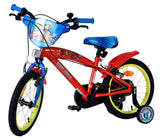 Paw patrol kinderfahrrad - jungen - 16 zoll - rot - zwei handbremsen