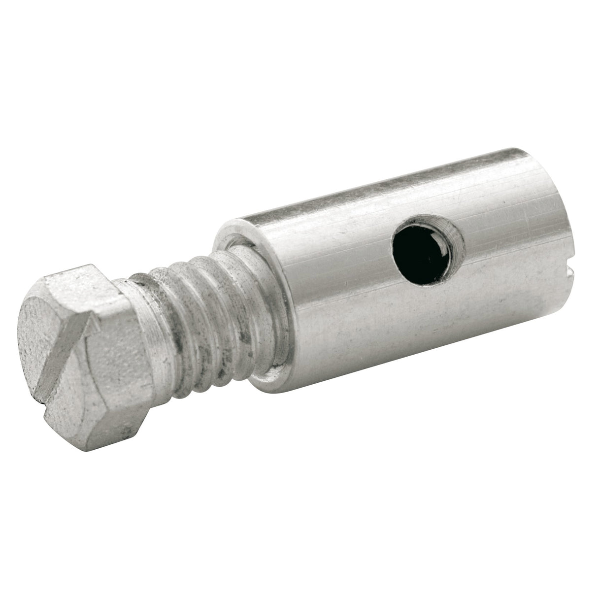 Pot elvedes schroefnippels 8x15mm messing (p25)