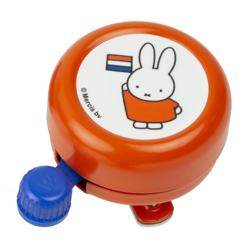 Widek bel nijntje oranje met vlag (op kaart)
