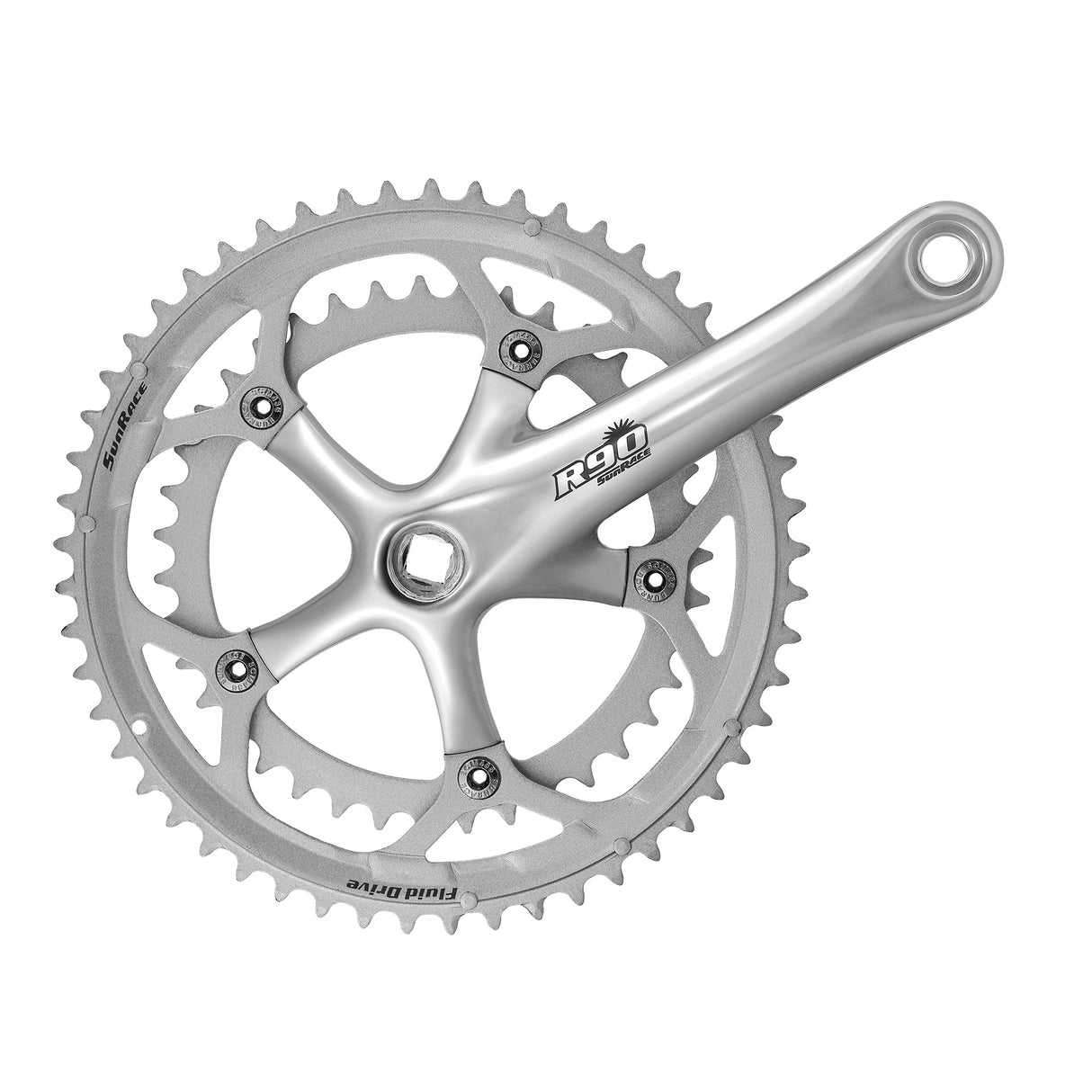 Sunrace crankstel r-90 34-50 fcr96 zilver 170mm