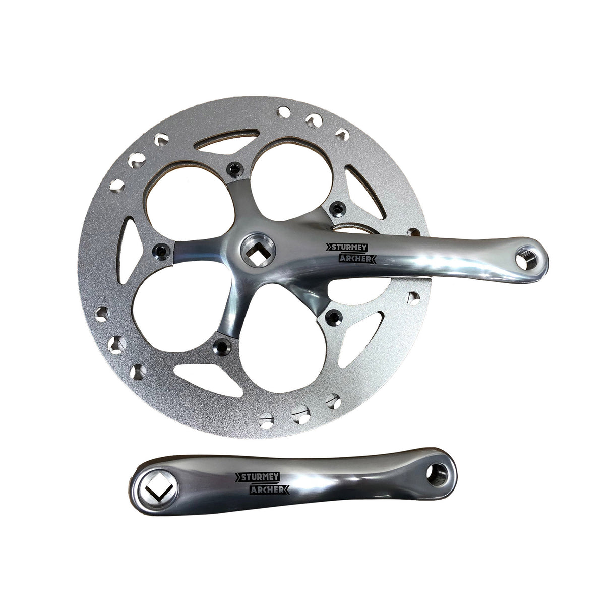 Sa crankset zilver 56t 170mm fcss56 single chainguard