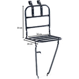 Voordrager Steco matzwart 30x30cm