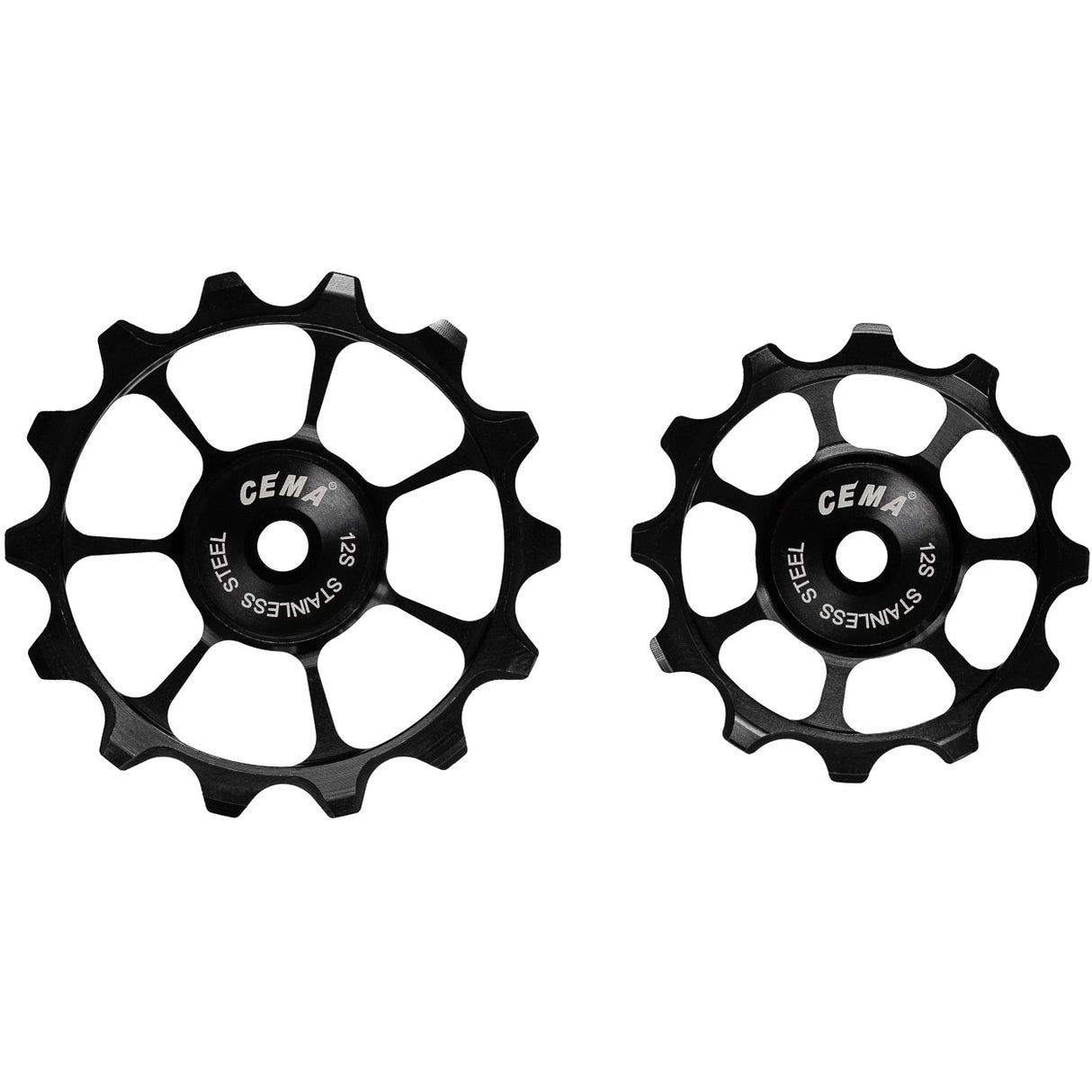 Cema derailleurwieltjes rvs sram axs 12v zwart