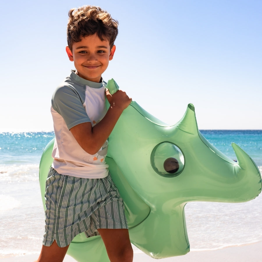 Dino | groene dino luxe luchtbed