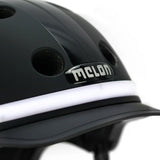 Melon helm met verlichting e-series black ice m-l