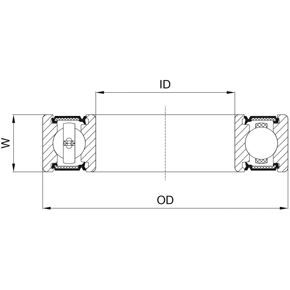 Marwi union kogellager cb-074 6901 2rs 12x24x6