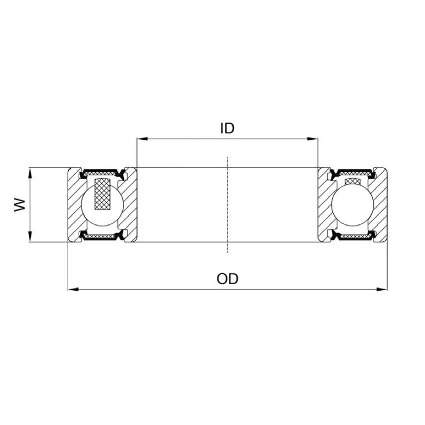 Union kogellager cb-365 6804 llb 20x32x7 keramisch