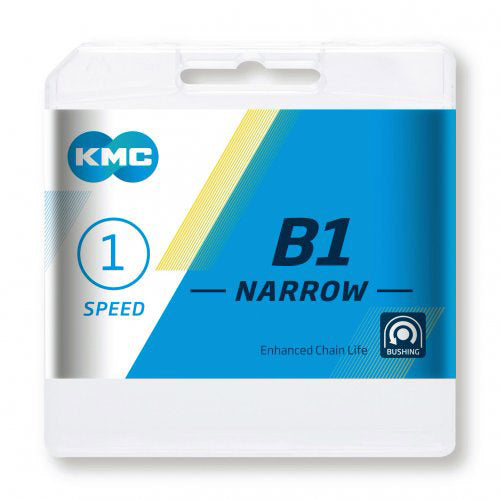 Kmc ketting 1 2x3 32 112s b1 narrow zilver 5 6v